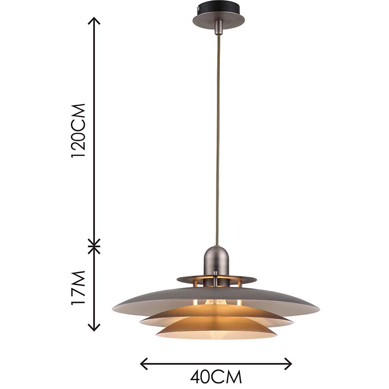 Nordic Round Light Lustre Attrayant Louvre Pendentif Lumière Hauteur Réglable Étain E27