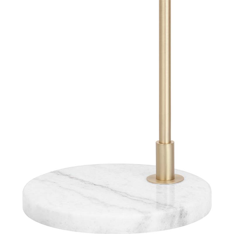 Lampadaire design nordique authentique élégant pour la lecture blanc mat E27