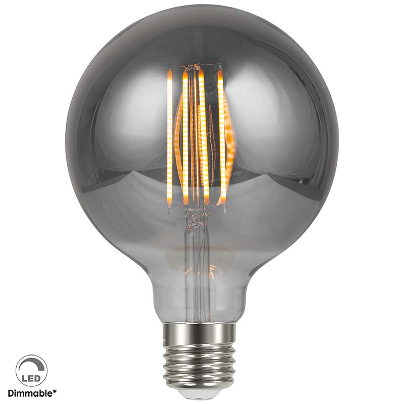 Éclairage économe en énergie avec l'ampoule à fumée 230V E27 G125 LED 4W dimmable