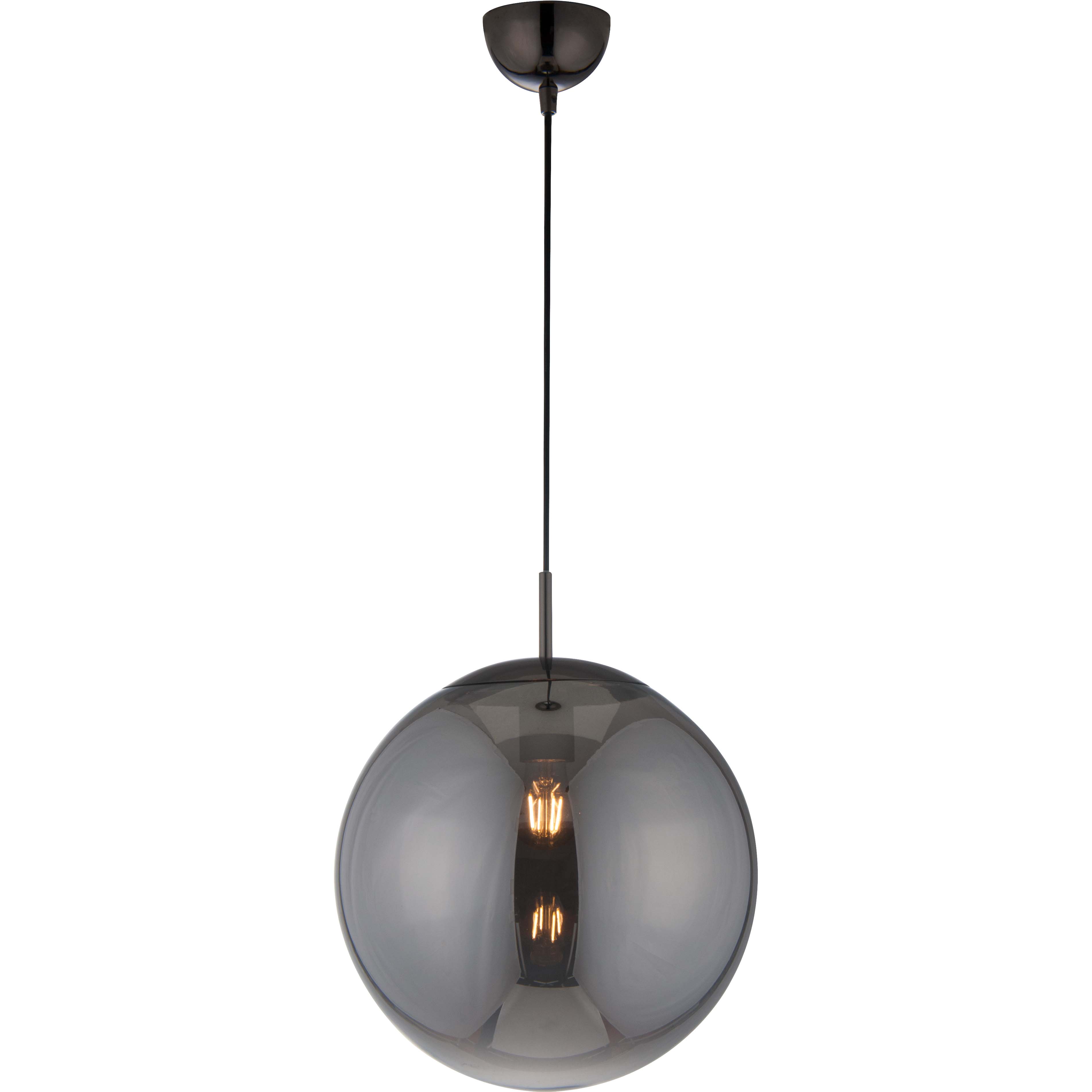 Lampe suspendue simple à suspendre en forme de boule d'herbe de fumée réglable Dia35cm E27