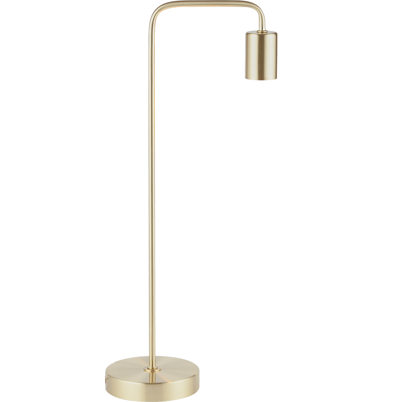 Lampe de bureau au design moderne et authentique Lampe de table industrielle vintage en laiton mat E27