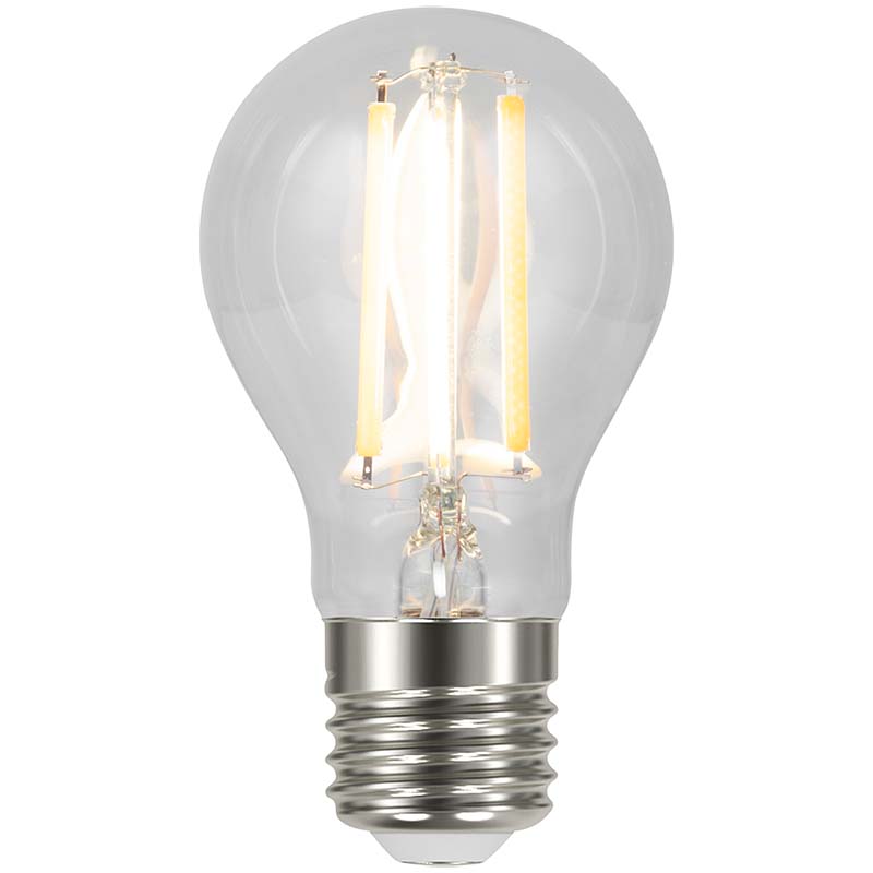 Éclairage efficace avec l'ampoule LED 230 V E27 A60 4 ​​W transparente non dimmable.