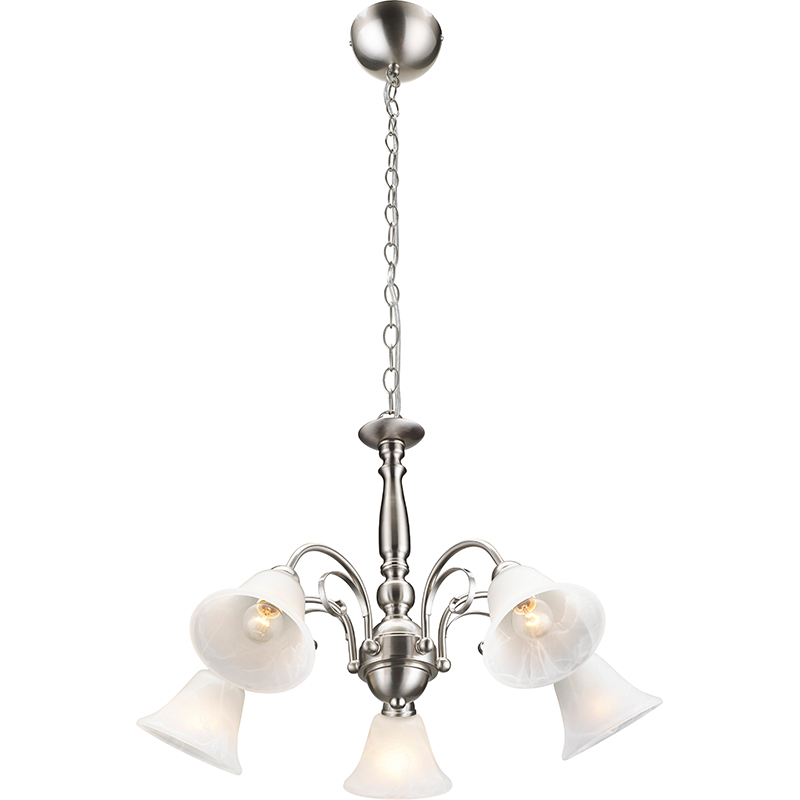 Design classique simple de la suspension en verre d'albaser blanc Adjust E14