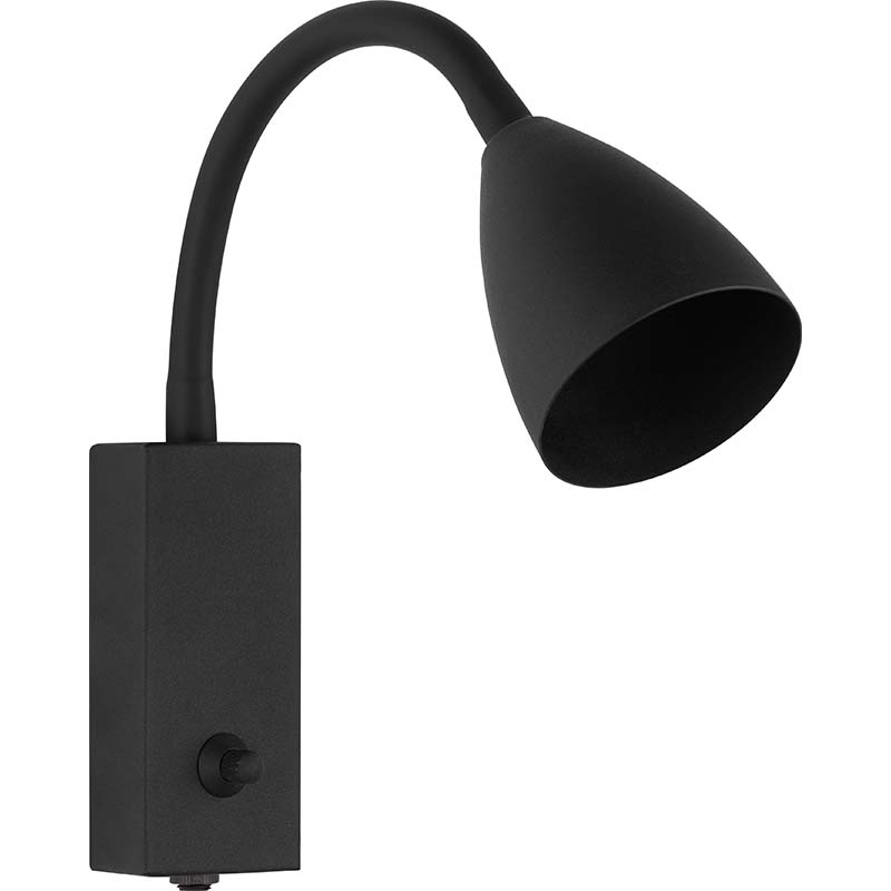 Spot mural moderne nordique lumière décorative pour la maison avec bras flexible sable noir GU10 Dim