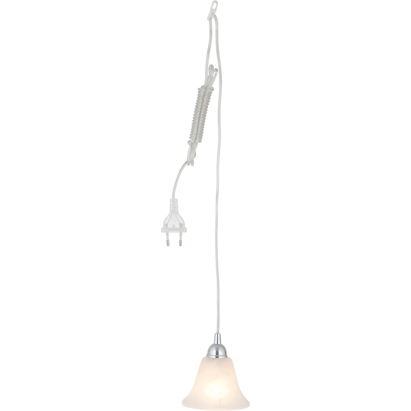 Design classique simple de la suspension en verre Alabasser E14