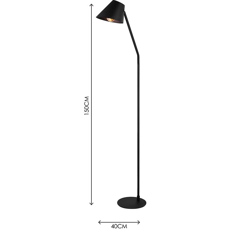 Nordic Modern Authenic Design Lampadaire Créatif avec Angle Lampadaire E27 Dim