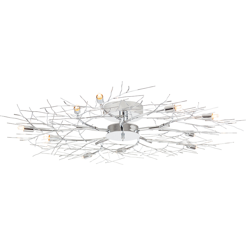 Design moderne de la branche de plafonnier Mangnolia 10lys Chrome G9