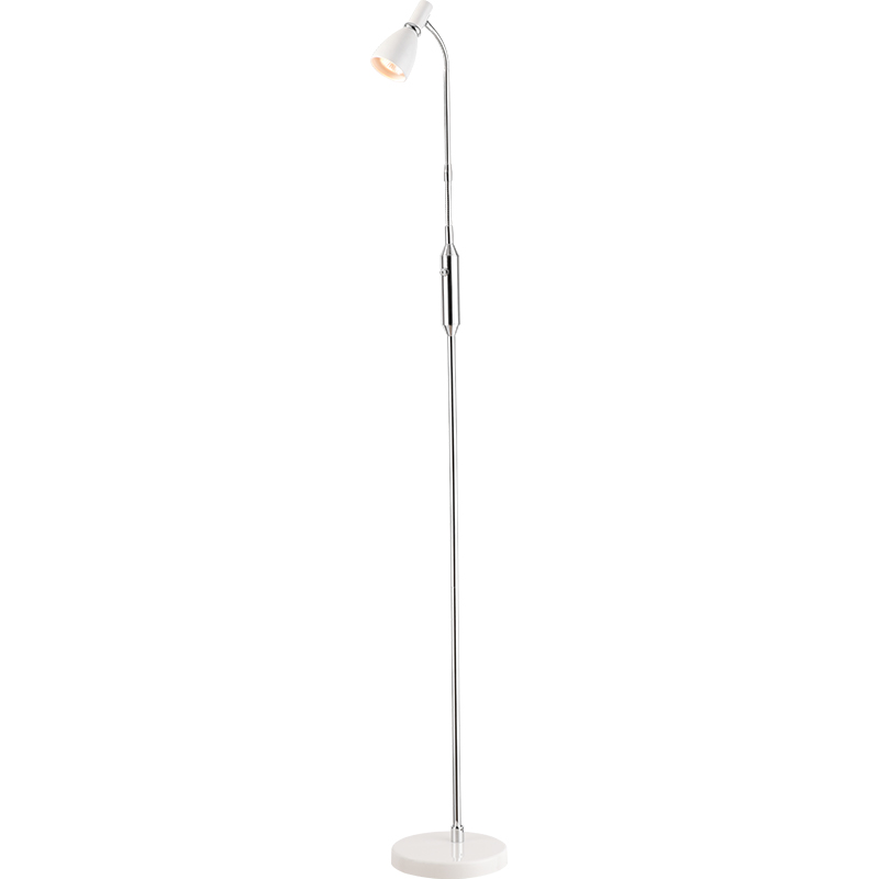 EMIL Lampe sur pied décorative de style simple avec bras flexible Blanc brillant GU10 Dim