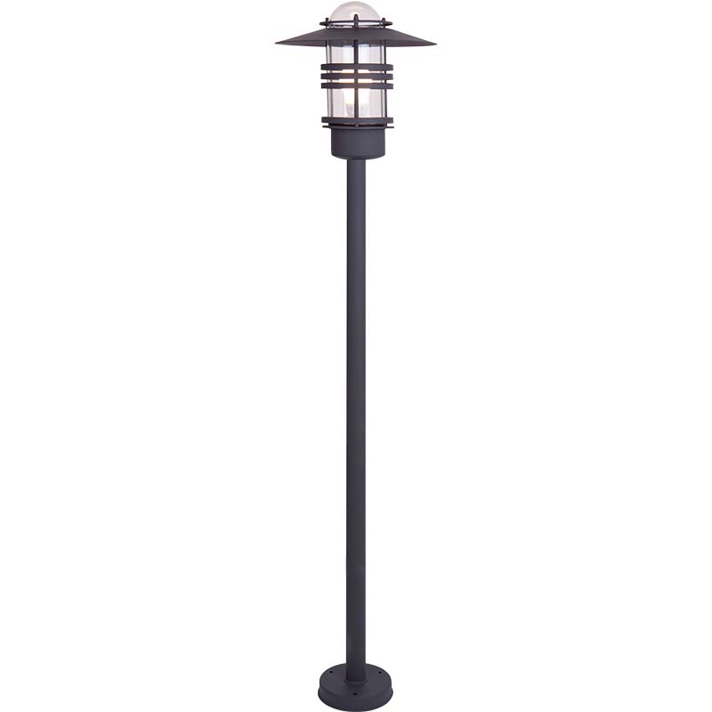 Lampadaire d'extérieur nordique classique en verre Diffsuer Graphite M E27 IP54