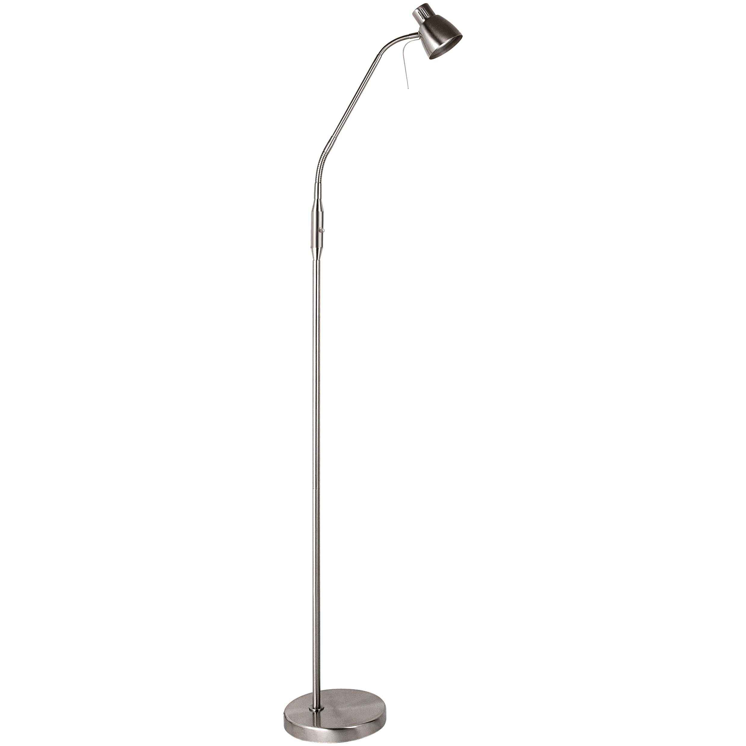 Lampe sur pied de style simple moderne Adusting Floor Spot Light Satin & Chrome GU10 Dim