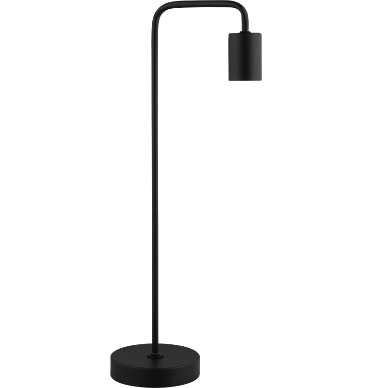 Lampe de bureau au design authentique moderne simple lampe de table industrielle vintage noir mat E27