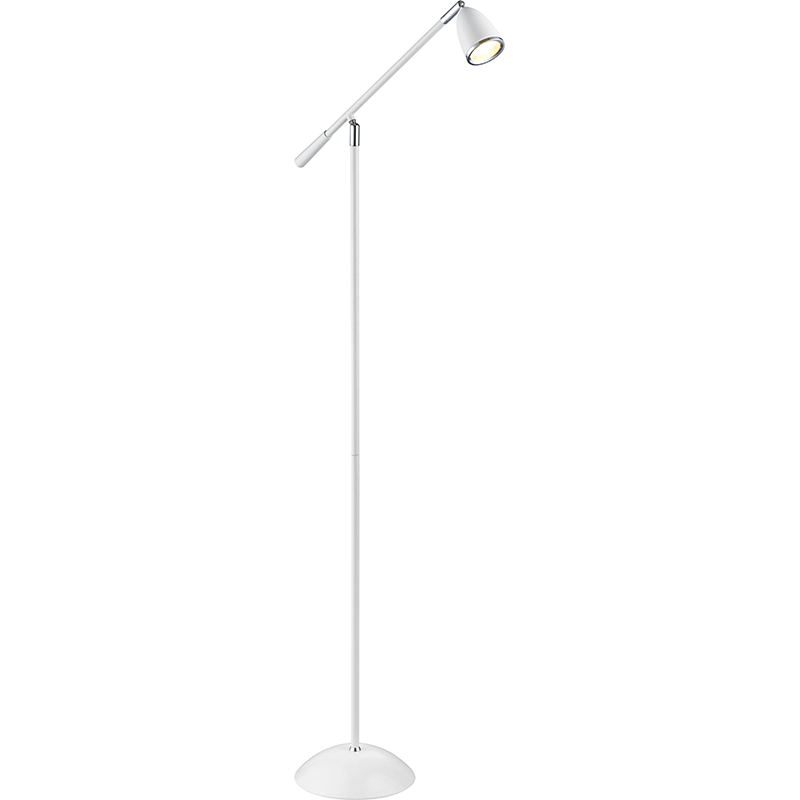 Lampadaire LED contemporain avec un design nordique élégant et un bras réglable pour un éclairage direct