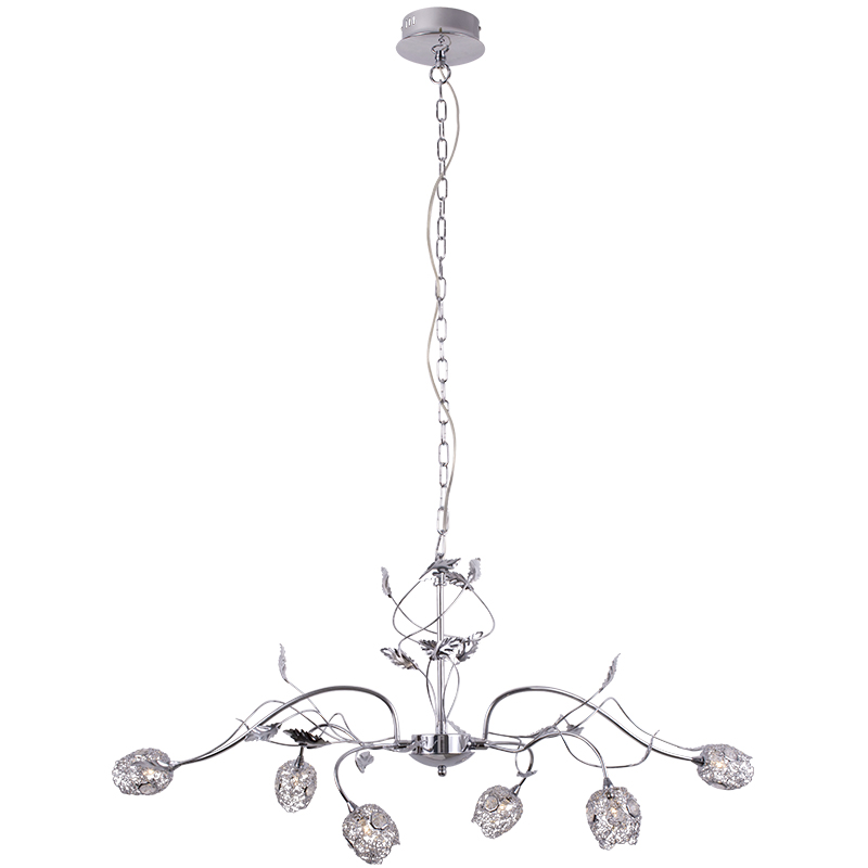 Design moderne et élégant de la lampe à suspension fleur en cristal Bling 6lys G4