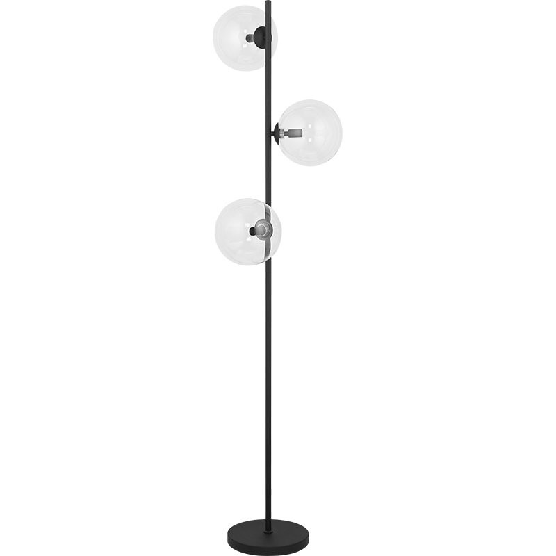 Lampadaire en verre globe clair au design authentique nordique élégant 3lys G9 Dim