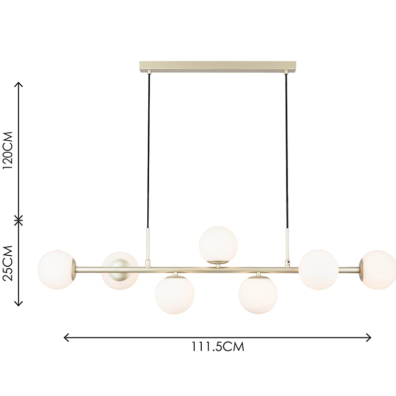 Découvrez une élégance intemporelle avec le lustre au design nordique authentique en laiton peint et verre opale