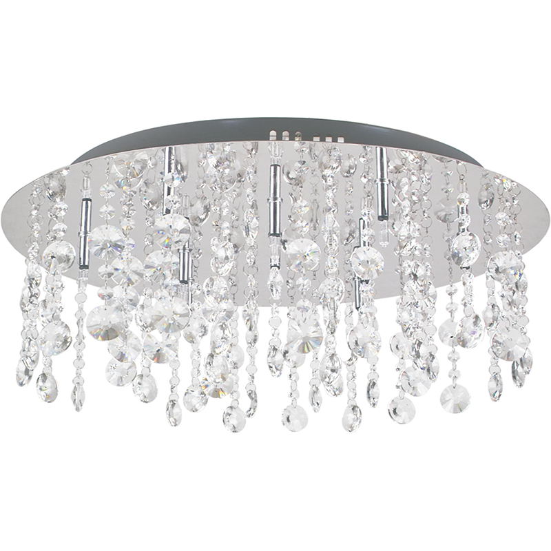 Élégant Crystal Water Rain Design décor vivant Plafonnier G4