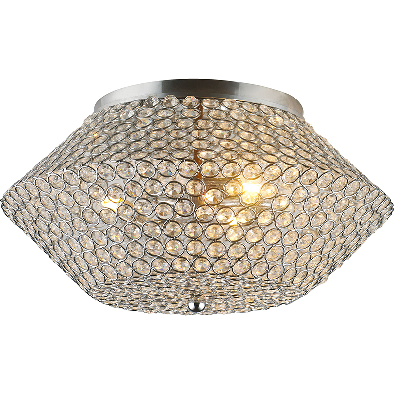 Design élégant de Nest High Transparent Bling Crystal Shade Shinny Bling Plafonnier G9