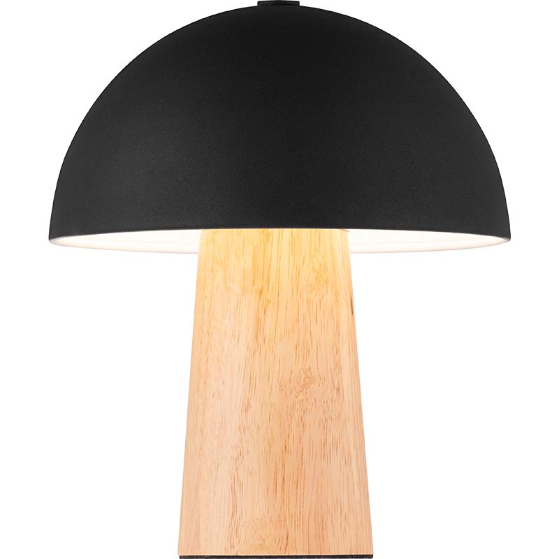 Morden Dainty Design Lampe de Table Champignon Rubis Naturel Bordlampe Decor E27