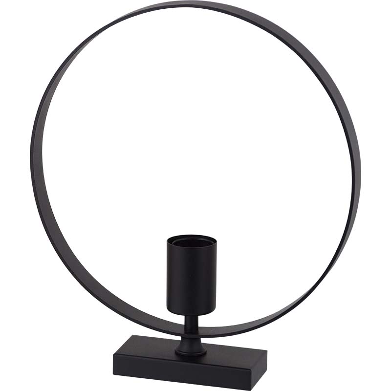 Lampe de table Fram en métal rond au design attrayant E27